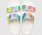 Crocs Classic Sandal Slide Spray Rainbow