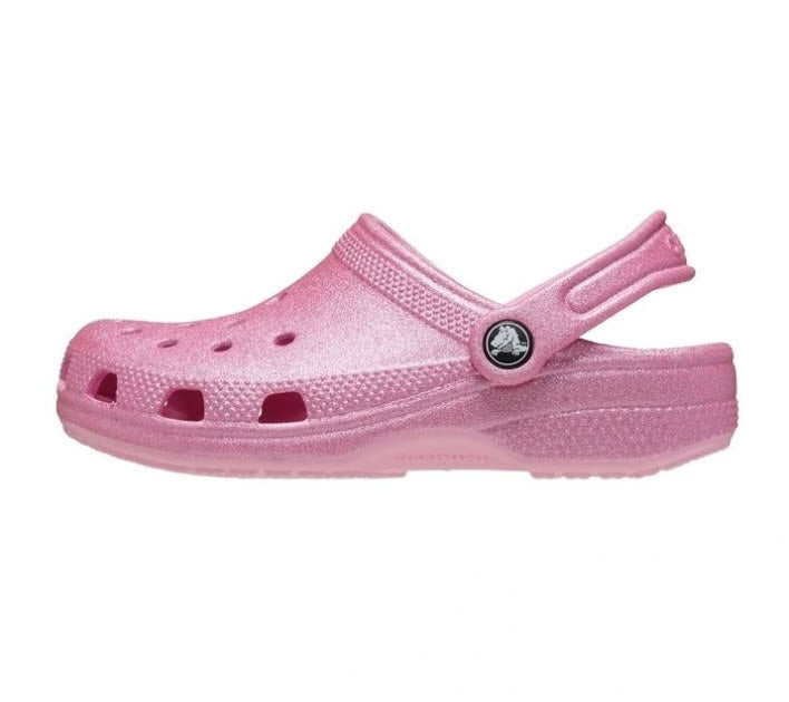 Crocs Youth txo Classic Clog Glitter Pink Tweed Rose