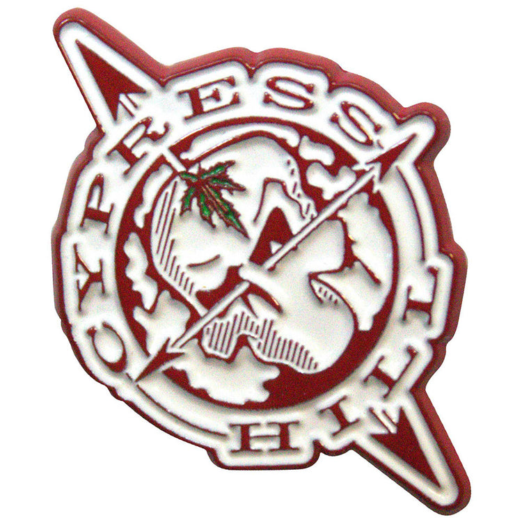 Cypress Hill  Skull Compass Pin Badge