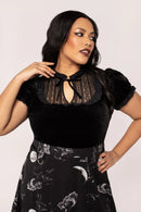 Hell Bunny Mourning Top Black
