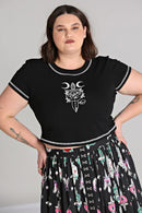 Hell Bunny Roesia Top Black