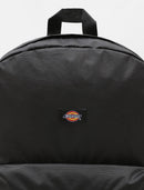 Black backpack with Dickies logo on a white background