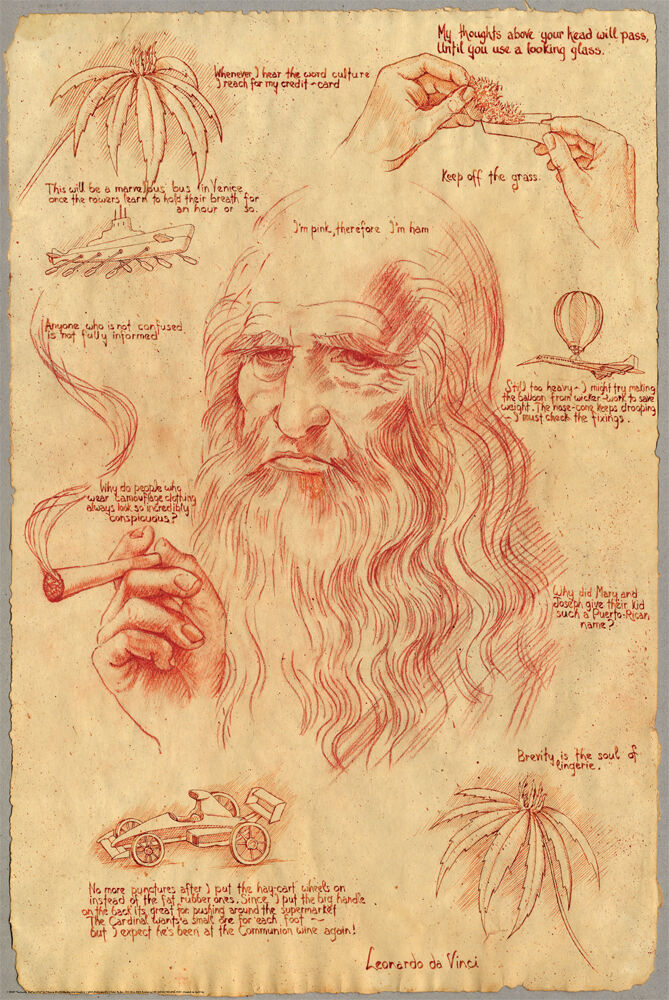 Da Vinci Pot Poster