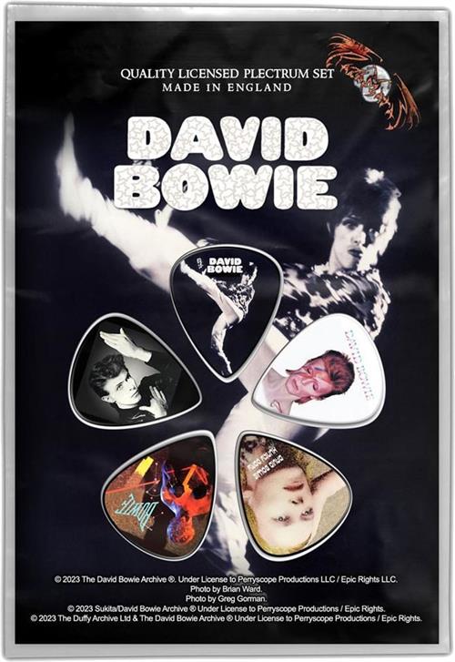 David Bowie Guitar Picks Plectrums set of 5