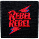David Bowie Rebel Rebel Pink & Blue Woven Patch