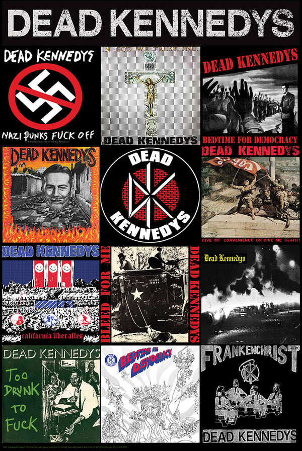 Dead Kennedys Album Covers Collage Poster