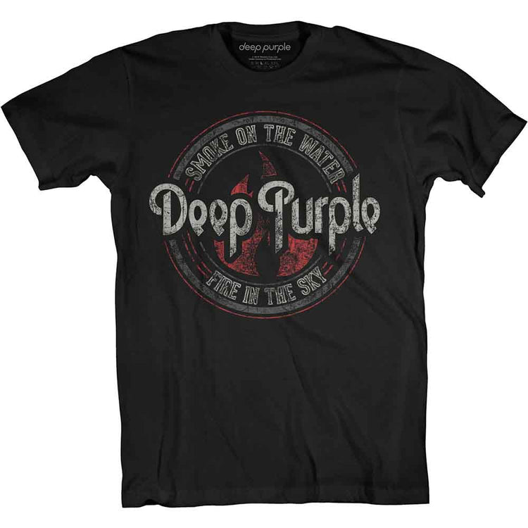 Deep Purple Smoke Circle Unisex T-Shirt