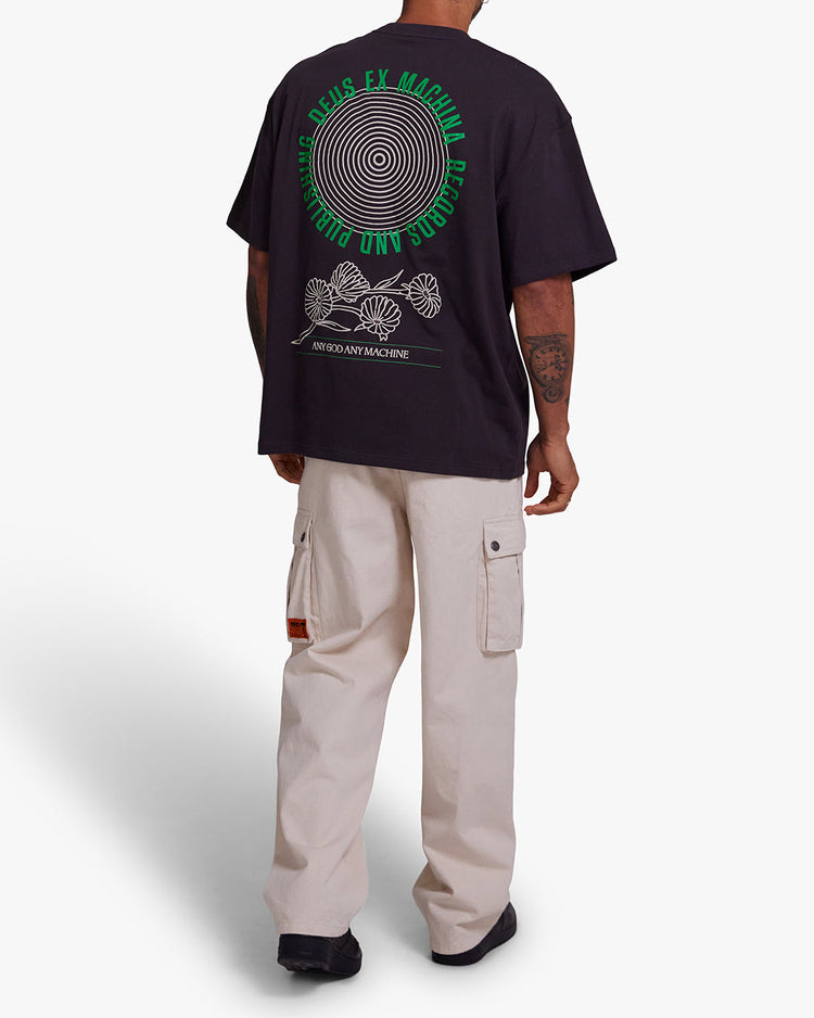 Deus Dusty Tee Anthracite Oversized Fit