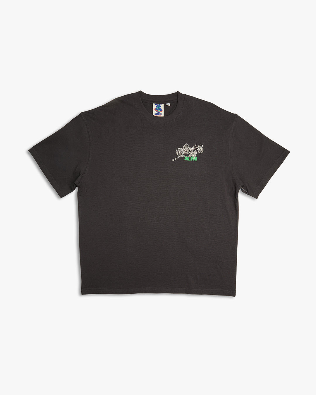 Deus Dusty Tee Anthracite Oversized Fit