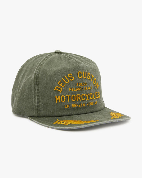Deus Round Out Cap Washed Green