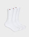 Dickies Classic Label 3pk Crew Socks White