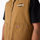 Dickies x Thrasher Vest Duck Brown