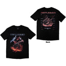 Disturbed European Tour '23 Medallion Unisex T-Shirt Black Back Print & Ex-Tour