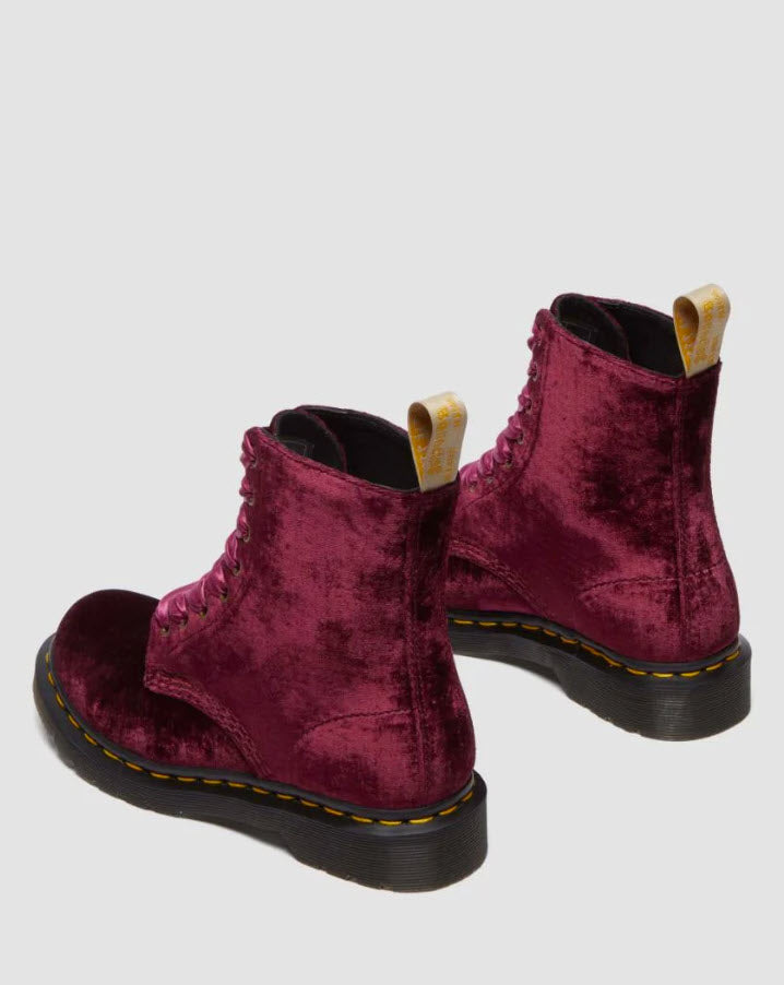 Dr Martens - Dr Martens Vegan 1460 Pascal Boots Cherry Red Velvet 