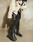 Dr Martens 1B99 Black Virginia Zip 14 Hole Boot