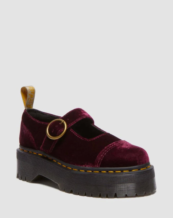 Dr Martens - Dr Marten Vegan Addina Cherry Red Velvet