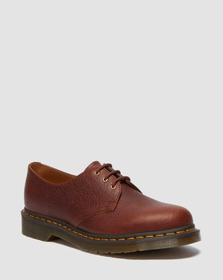 Dr Martens 1461 Cashew Ambassador Brown Leather Lace Up Shoe