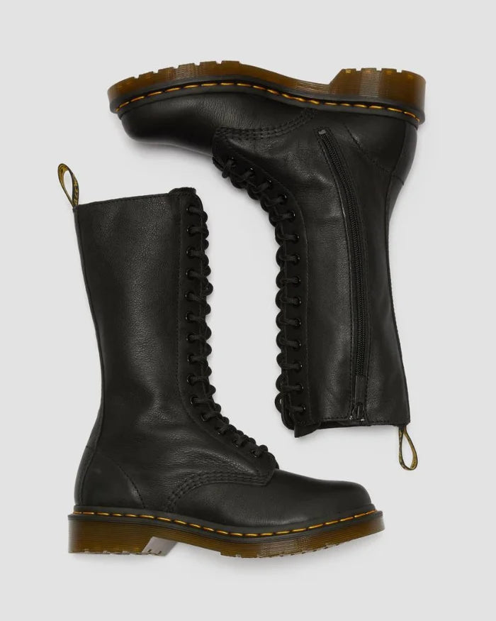 Dr Martens 1B99 Black Virginia Zip 14 Hole Boot