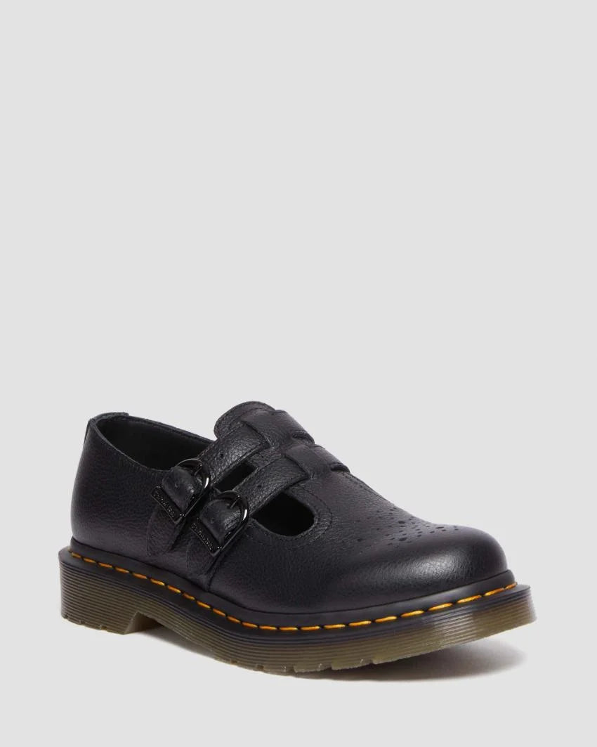 Dr Martens - Dr Martens 8065 Black Virginia Leather Sandals 