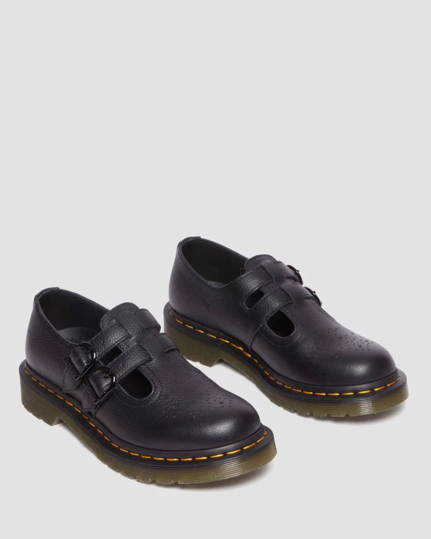 Dr Martens - Dr Martens 8065 Black Virginia Leather Sandals 