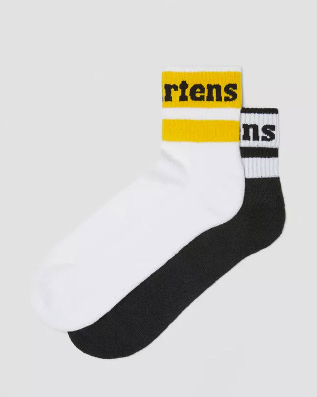 Dr Martens Athletic Logo 2 Pack Cotton Blend Short Socks