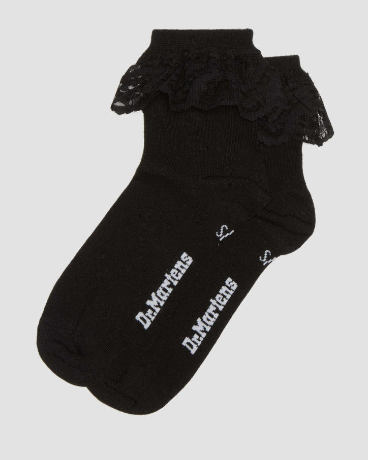 Dr Martens Frill Socks Black