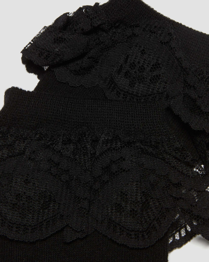 Dr Martens Frill Socks Black