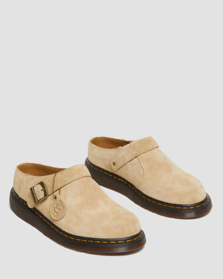 Dr Martens Isham Oasis Suede Parchment Beige