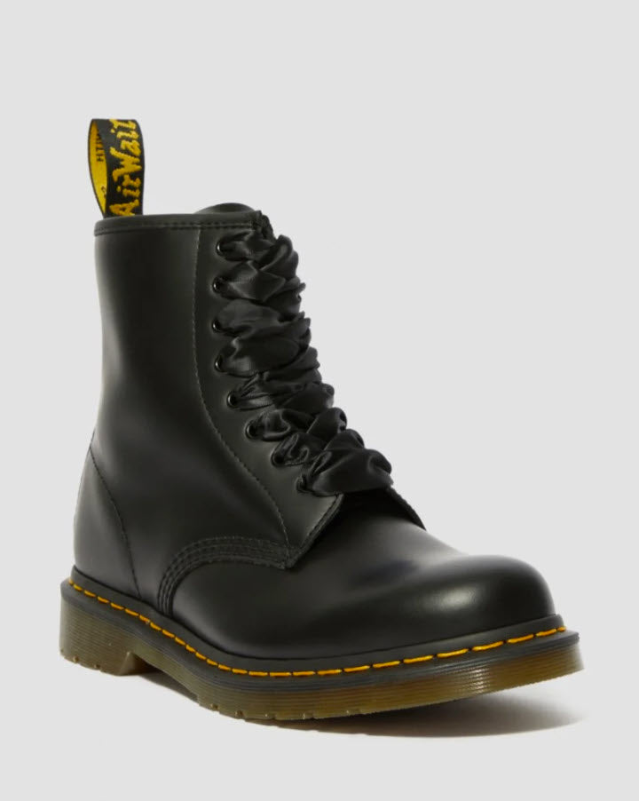 Dr Martens 140CM Black Ribbon Laces (8-10 EYE)