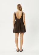Afends Hemp Jesse Mini Dress Coffee