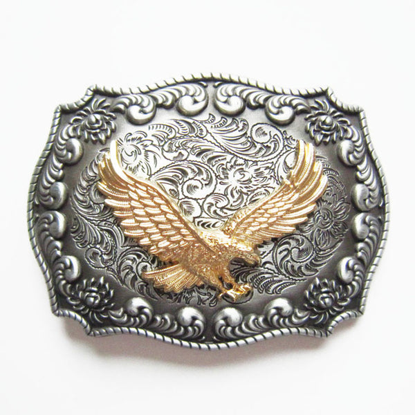 Eagle Double Color Belt Buckle Large