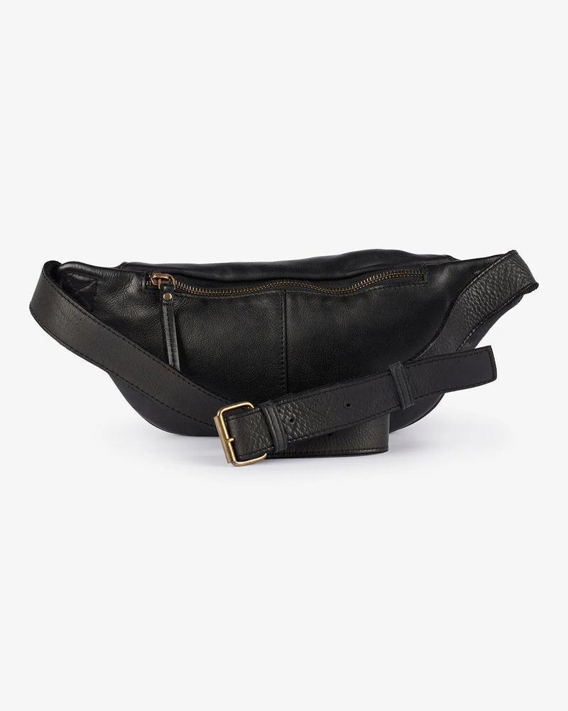 Beholder Cali Black Leather Sling Bag