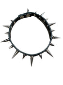 Famous Rock Shop Spike Studded Leather Choker 002