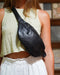 Beholder Cali Black Leather Sling Bag