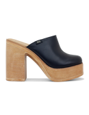 Roc Flair Black Natural Leather Heel