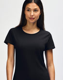 Gildan 5000L Heavy Cotton 180GM Cotton Ladies T-Shirt Black