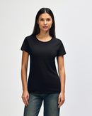 Gildan 5000L Heavy Cotton 180GM Cotton Ladies T-Shirt Black