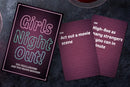 Girls Night Out Challenge Cards Game