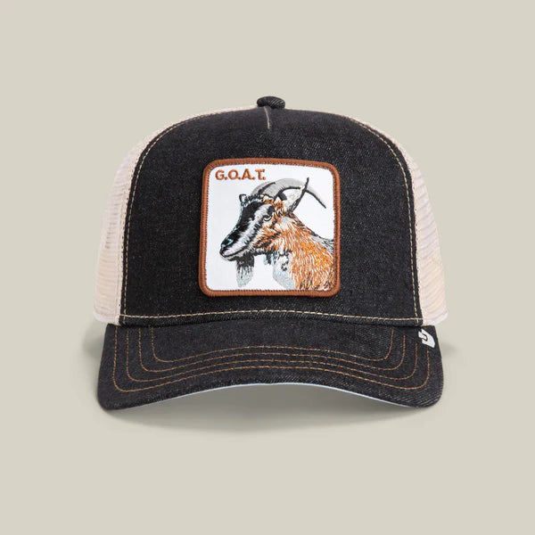 Goorin Trucker Hat The Goat Dark Denim
