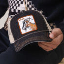 Goorin Trucker Hat The Goat Dark Denim