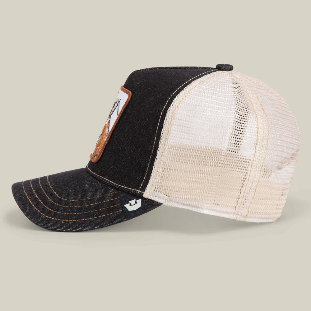 Goorin Trucker Hat The Goat Dark Denim