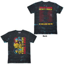 Tie-dye t-shirt with Guns N' Roses design on a white background