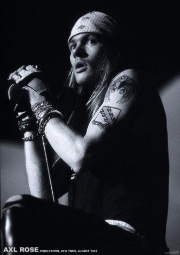 Guns n Roses Axl Rose Middletown New York August 1988 Poster