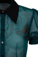 Hot Property Venom Blouse Dark Green
