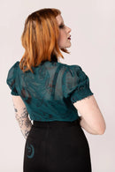 Hot Property Venom Blouse Dark Green