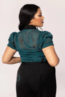 Hot Property Venom Blouse Dark Green