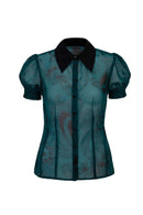 Hot Property Venom Blouse Dark Green