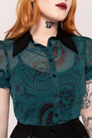 Hot Property Venom Blouse Dark Green