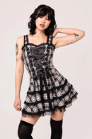 Hot Property Harley Dress Black Tartan