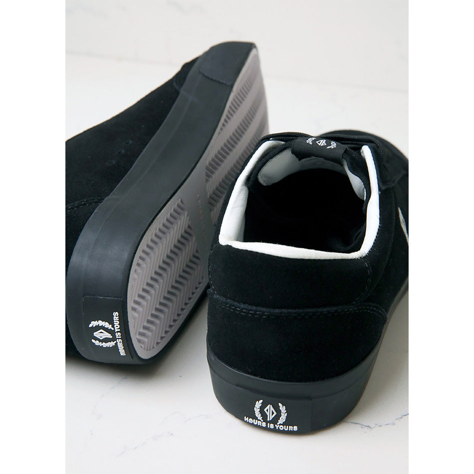 Back of black shoe